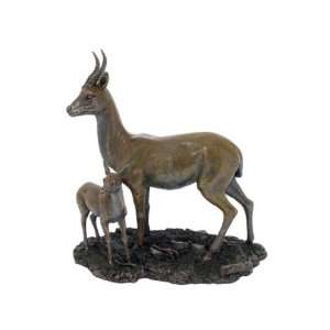 11 inch Animal Figure Standing Gazelle and Fawn Collectible Display