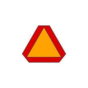 Slow Moving Vehicle Sign (Aluminum; 14 H x 16 W; Reflective Orange 