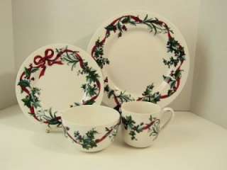 Martha Stewart Holiday Garden 4 pc. Porcelain Dinnerware 1 place 
