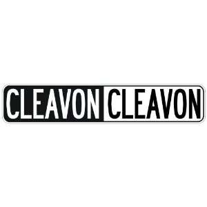   NEGATIVE CLEAVON  STREET SIGN