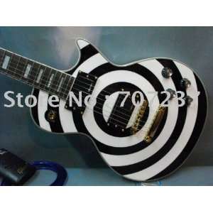   zakk wylde black+white electric guitar in stock 2011 new Musical