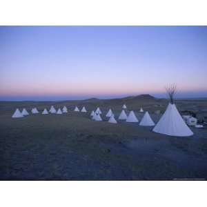  Teepees Sprinkle the Land in Choteau, Montana National 