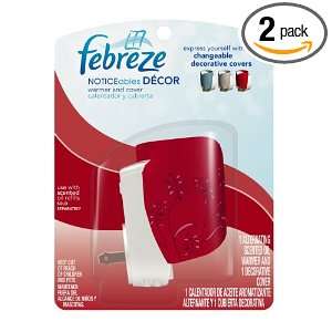  Febreze Noticeables Decor Warmer and Cover Red (Pack of 2 