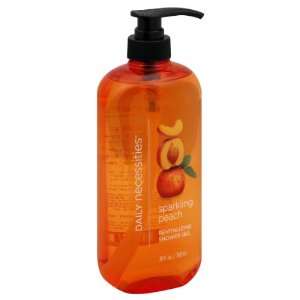 Daily Necessities Shower Gel, Revitalizing, Sparkling Peach 26 fl oz 