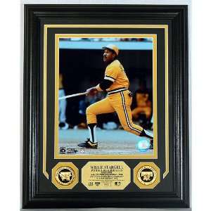  Willie Stargell Gold Coin Photo Mint W/Two 24Kt Gold Coins 