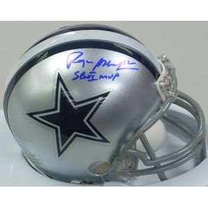  Roger Staubach Autographed Mini Helmet   Dallas Cowboys 
