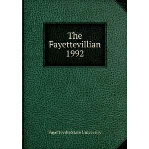    The Fayettevillian. 1992 Fayetteville State University Books
