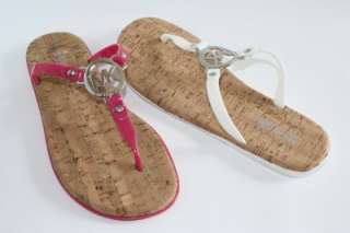 NEW NIB Womens Shoes Michael Kors MK Charm Jelly Thong Sandals PINK 