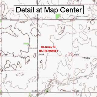  USGS Topographic Quadrangle Map   Kearney SE, Nebraska 