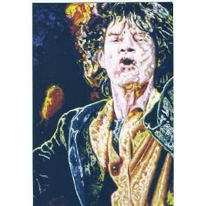  (4x6) Mick Jagger   Artistic Portrait (Rolling Stones) Music 