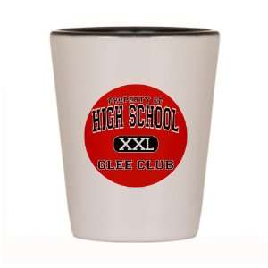  Shot Glass White and Black of Property of High School XXL 