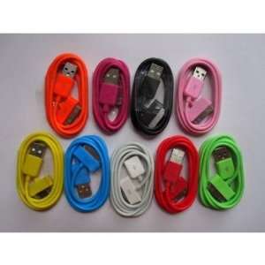  LOT 9 Colors USB Data Cable for I Phone 4g 3g 3gs Cell 