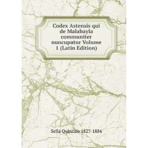   nuncupatur Volume 1 (Latin Edition) Sella Quintino 1827 1884 Books