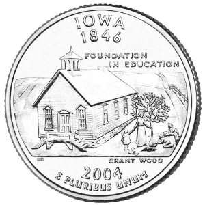  2004 D Iowa State Quarter BU Roll 