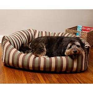  Slumber Jax® Large Bolster Dog Bed Del Mar Premium Fabric 
