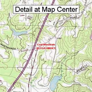  USGS Topographic Quadrangle Map   Coal Mountain, Georgia 