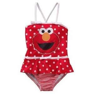  Elmo Polka Dot Swimsuit 2T Baby