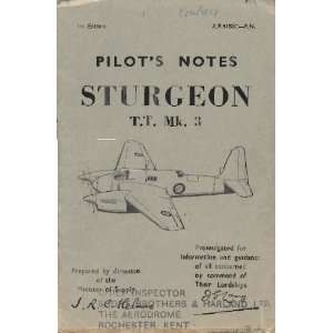  Short Sturgeon T T Mk.3 Aircraft Pilots Notes Manual 