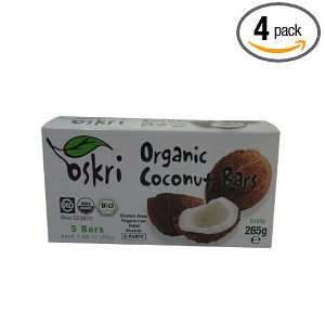Oskri Original Coconut Bar, 1.9 Ounce (Pack of 4)  Grocery 