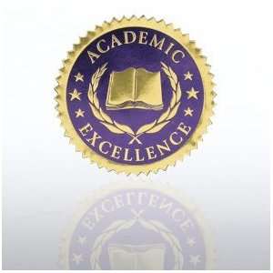  Certificate Seal   Academic Excellence   Blue/Gold Office 