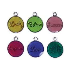  Cousin Meanings Word Charms 15mm 6/Pkg Word #4 MEA3051; 3 