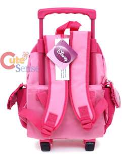 Disney Minnie Mouse Pink Roller Bag Shcool Rolling backpack 4