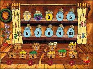 Disneys Ready For Math With Pooh PC CD addition numbers  