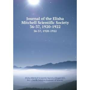  Journal of the Elisha Mitchell Scientific Society. 36 37, 1920 
