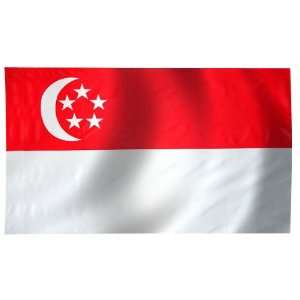  Singapore Flag 4X6 Foot Nylon PH Patio, Lawn & Garden