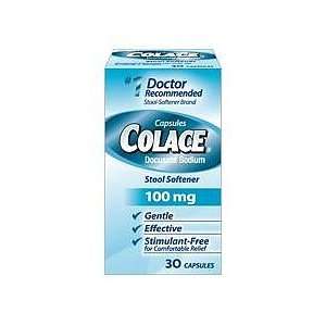  Colace Stool Softener, 100 mg, Capsules, 30 ct. Health 
