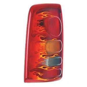   TailLight Cover Clr W/Flame Covers Headlight Covers