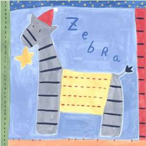  Knit Blankie Zebra Canvas Reproduction