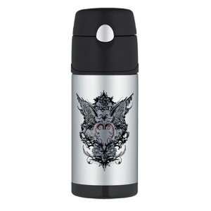   Travel Water Bottle Nosce Te Ipsum Know Thyself Heart and Wings