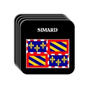  Bourgogne (Burgundy)   SIMARD Set of 4 Mini Mousepad 