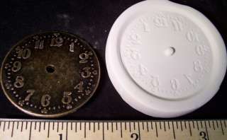 Steampunk 37mm Numbered Clock Face Clay Push Mold Watch  