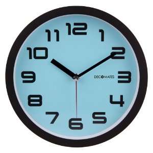    Ticking Silent Wall Clock   Color Block (Blue Frost)