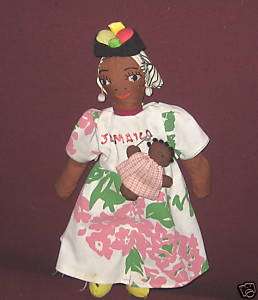 JAMAICA VOODOO Doll HAND MADE W Baby Doll RARE Clt.  