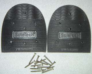 SoleTech Rubber Cowboy Heel Lifts Replacement w/Nails 4  