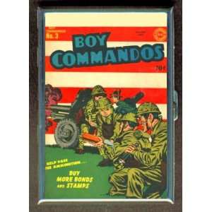  BOY COMMANDOS COMIC BOOK 1940s ID Holder, Cigarette Case 