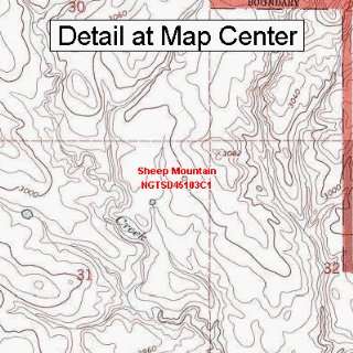  USGS Topographic Quadrangle Map   Sheep Mountain, South 