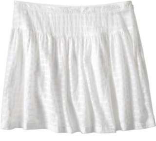   White OLD NAVY Glossy Stripe Shirred Drop Waist Mini Skirt 10  