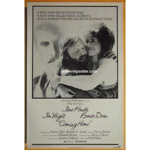   COMING HOME one sheet movie poster 78 Jane Fonda, Jon Voight Home