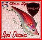 PREDATOR FORCE RED DEMON PLUG LURE ARTIFICIAL GOLD FISH LURE 95MM 18g 
