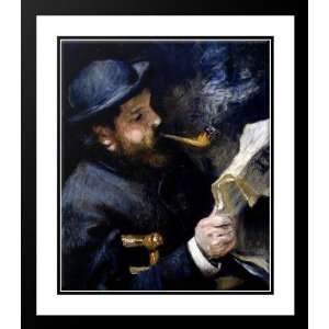   and Double Matted Claude Monet Reading A Newspaper