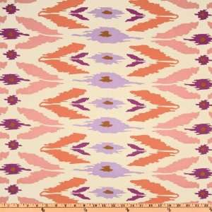  44 Wide Annette Tatum Boho Ikat Pink Fabric By The Yard 