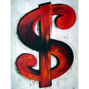  Show Me the Money Oil Painting 40 x 30 inches