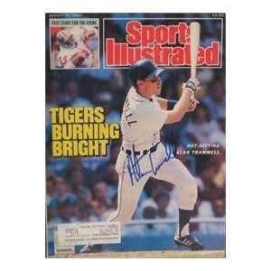  Alan Trammell autographed Sports Illustrated Magazine 