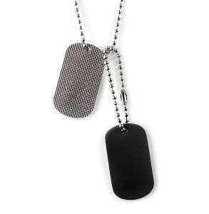 Gray Area by Kenneth Cole   DogTags Necklace for Men 026217284361 