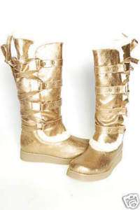 NIB Victoria Secret Colin Stuart Bronze Boots 6  
