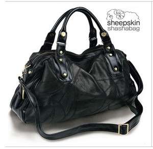 ShaSha Carmule] Sheepskin Leather handbag C1016 korean style  